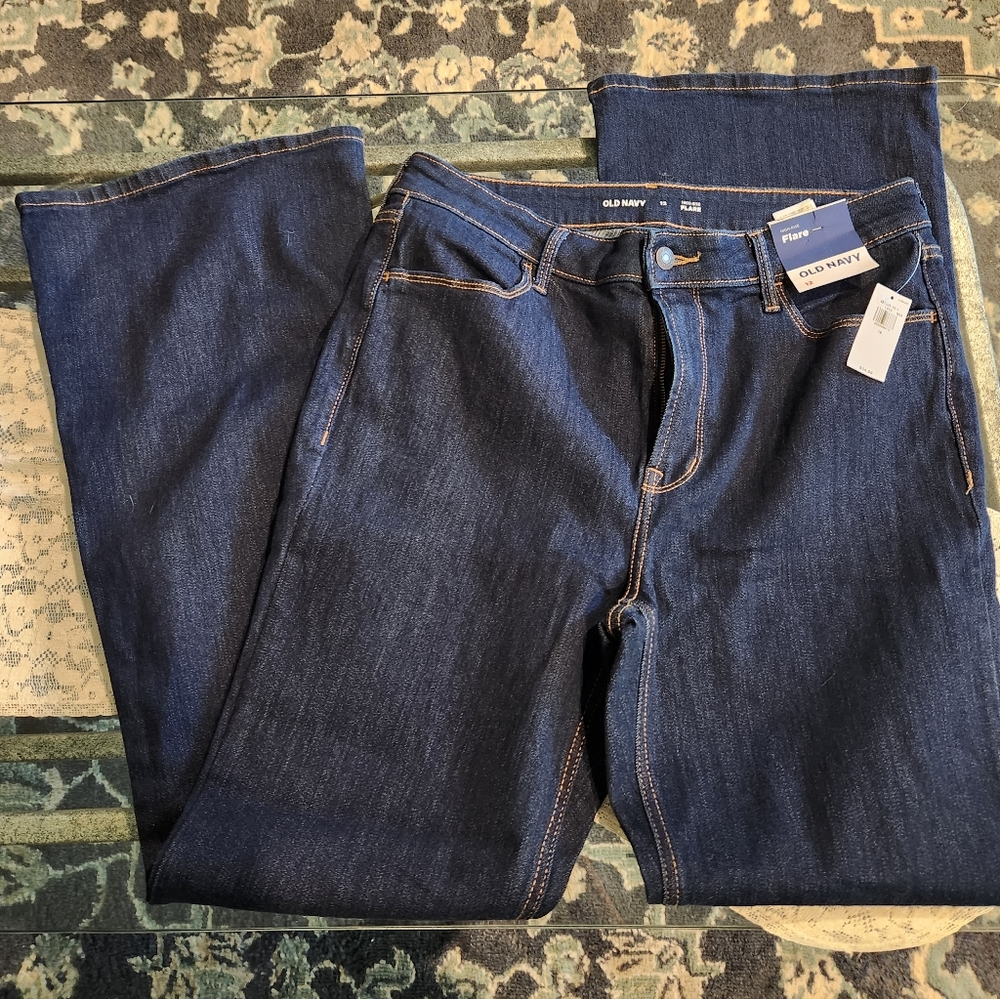 NWT Old Navy High Rise Flare Jeans Sz 12